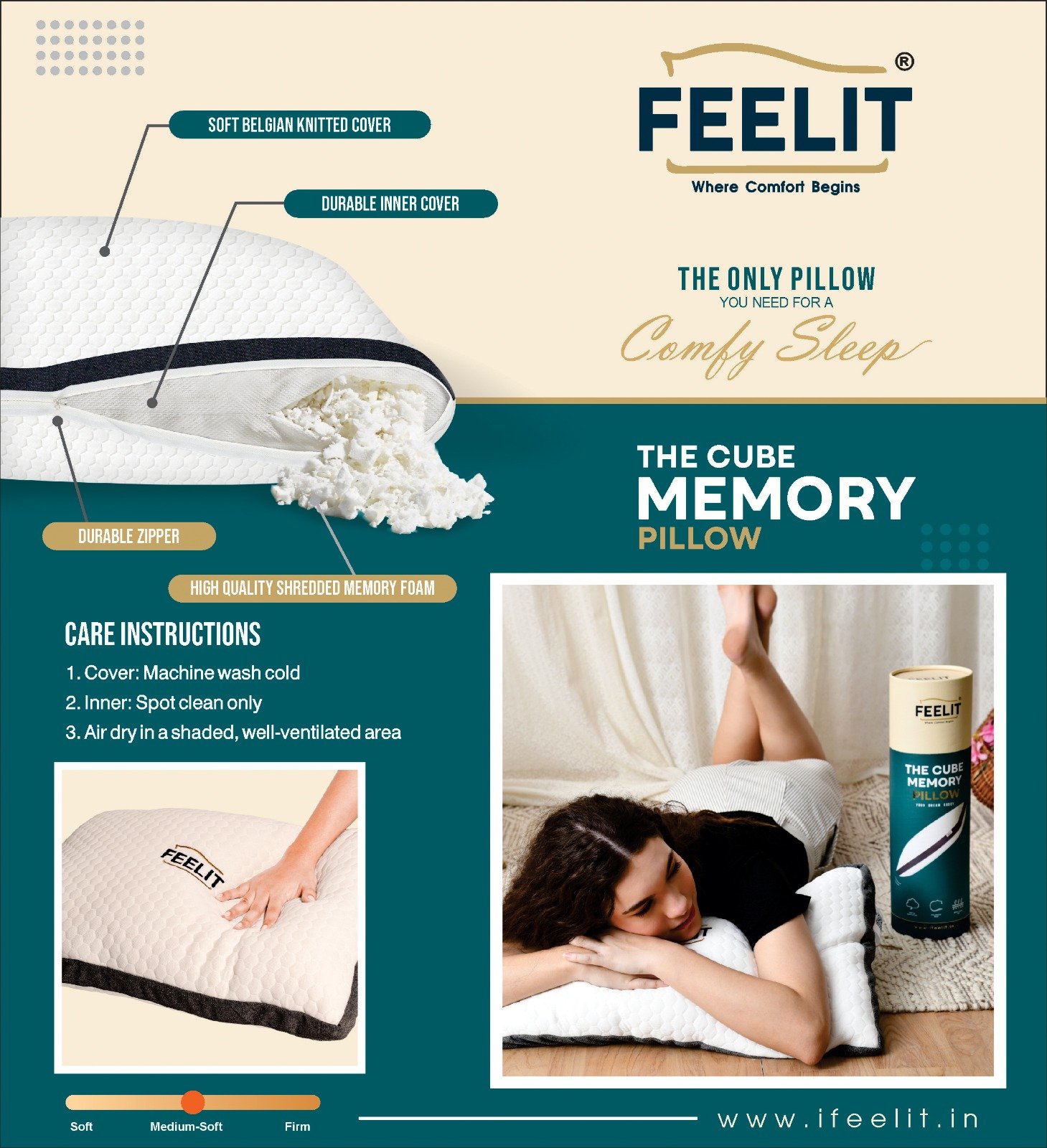 The Cube Memory Pillow - Mobile Image